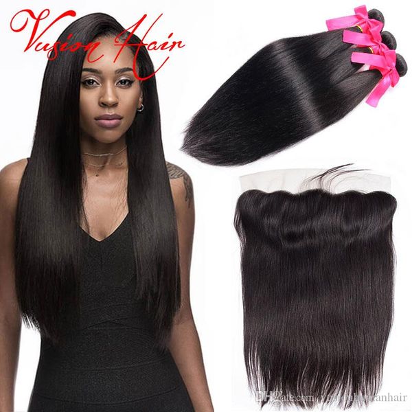 New Arrival 3 Bundles Kinky Straight Hair Malaysian With Lace