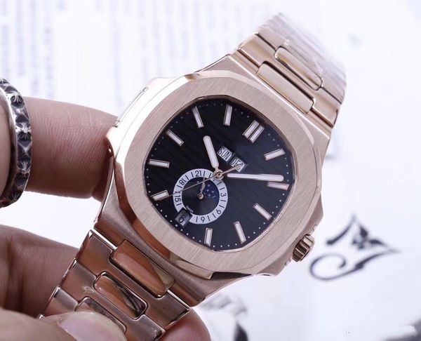 

часы nautilus серии high-end мужские механические, спортивные серии, мужские фирменные автоматические часы nautilus series 3a qu, Slivery;brown