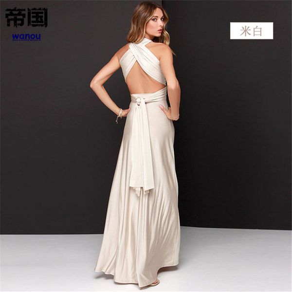 

summer new fashion maxi dress women rice white elegance deep v neck sleeveless bow knot party wedding evening long dress, Black;gray