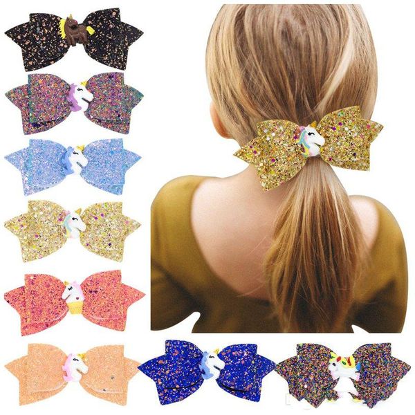 Glitter arcos de cabelo Clips Acessórios para Meninas Meninos brilhante Fada Grampos Grampo Handmade Barrettes Partido Outfit Headwear