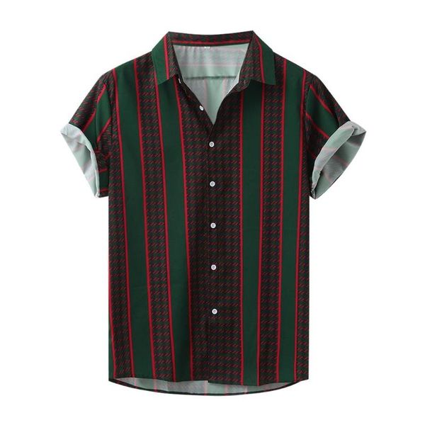 

summer shirts men's colorful short sleeve loose buttons hawaiian casual shirt daily wear gifts for girls -3xl plus size gifts, White;black