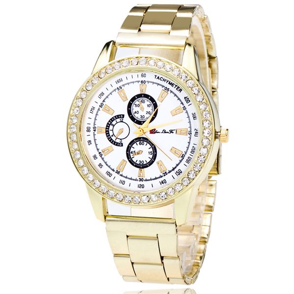 

reloj de mujer fashion bussiness wristwatch steel belt bracelet watch women fashion 2019 gold ladies watches quartz wristwatches, Slivery;brown
