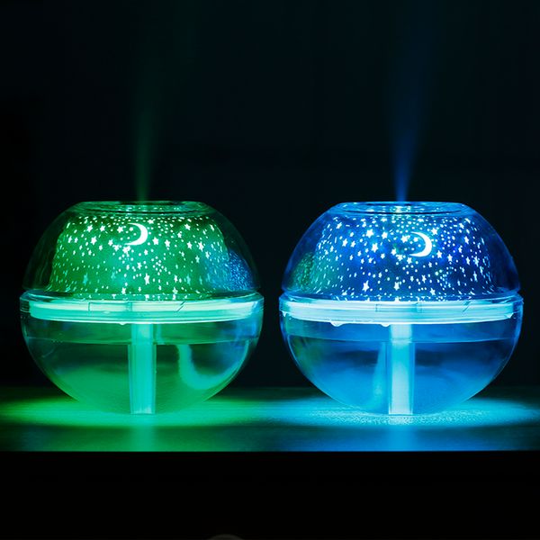 

projector lamp led night light usb powered star moon light humidifier aroma essential oil ultrasonic electric aroma diffuser