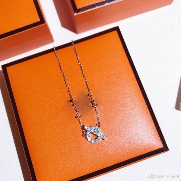 

ot buckle full diamond necklace bracelet chain luxury designer jewelry women necklace women earrings love bracelet mens 14k gold chains new, Silver