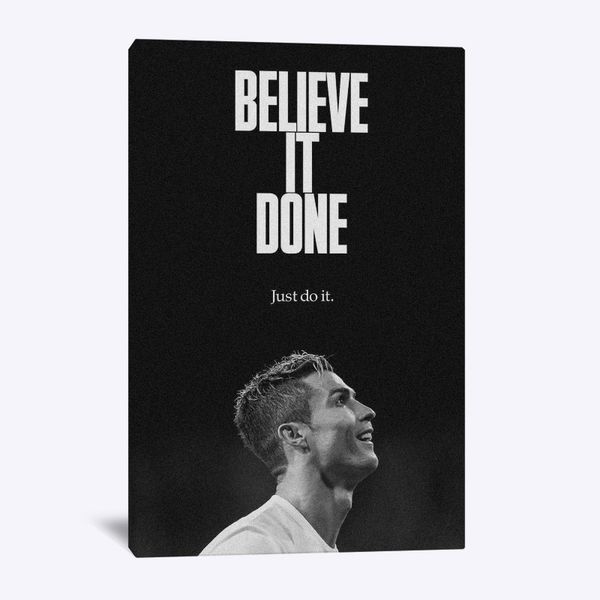 

cristiano ronaldo footballer portrai modern home kids living room bedroom decor print poster picture painting wall art canvas