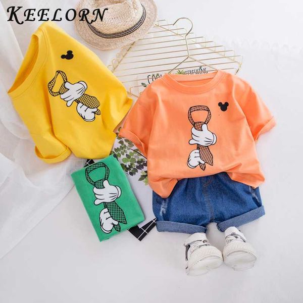 

keelorn baby boys clothes set summer cotton t-shirt and shorts toddler boy clothes cute kids children fashion clothing, White