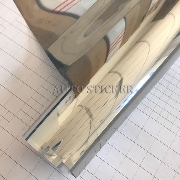 

new arrival 50cm x 600cm one way mirrored window film solar reflective silver layer tint room building decor