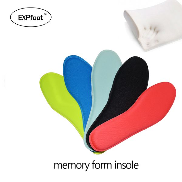 

3 pairs/lot expfoot memory foam insole custom foot massage insoles women and men shoes insole heel foot care, Black