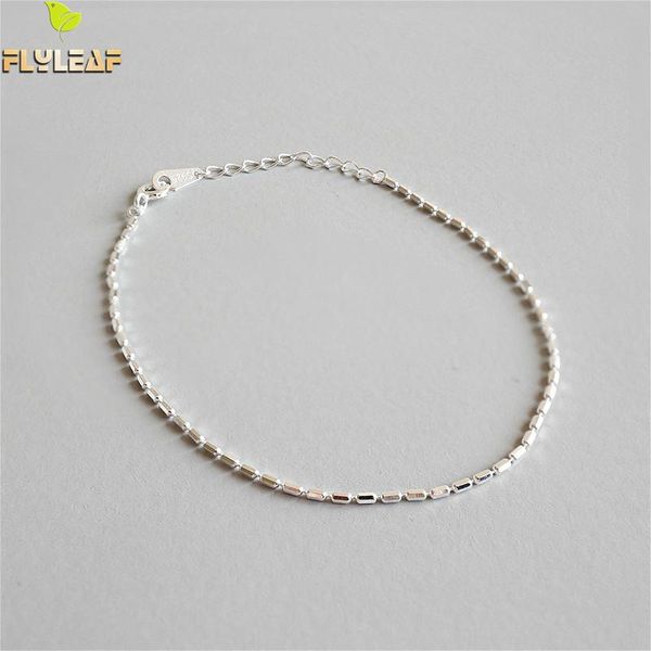 

flyleaf 925 серебряные браслеты sterling для женщин бамбуковый автомобиля цветка bucket shape простые моды fine jewelry браслеты браслеты, Golden;silver