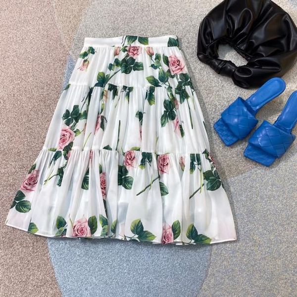 

ww0545 fashion women's skirts 2020 runway luxury european design party style women's clothing, Black