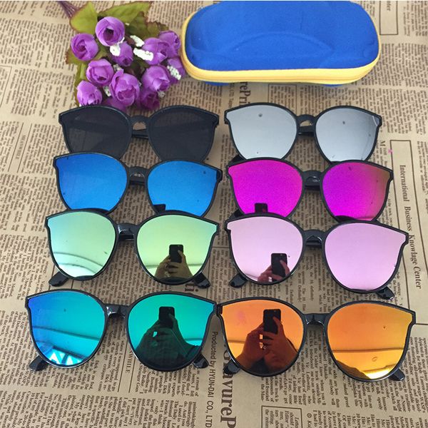 

2020 cat eye children sunglasses brand kids girls boys toddler sun glasses oculos de sol infantil, Blue