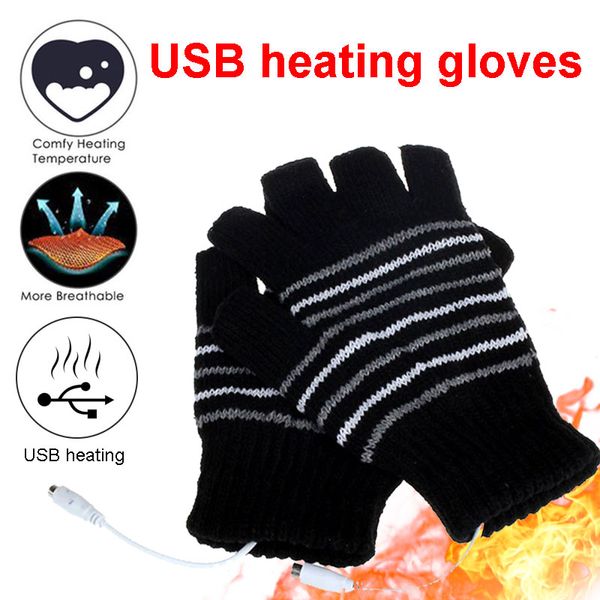 

heated gloves 2 color battery powered motocross sports knitting 5v motorbike breathable motorcycle durable outdoor hunting