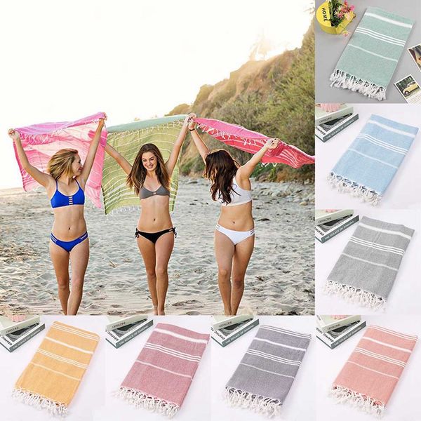 

turkish towel hammam peshtemal pestemal cotton bath towel gift spa gym yoga beach towel 100x180cm cny1423