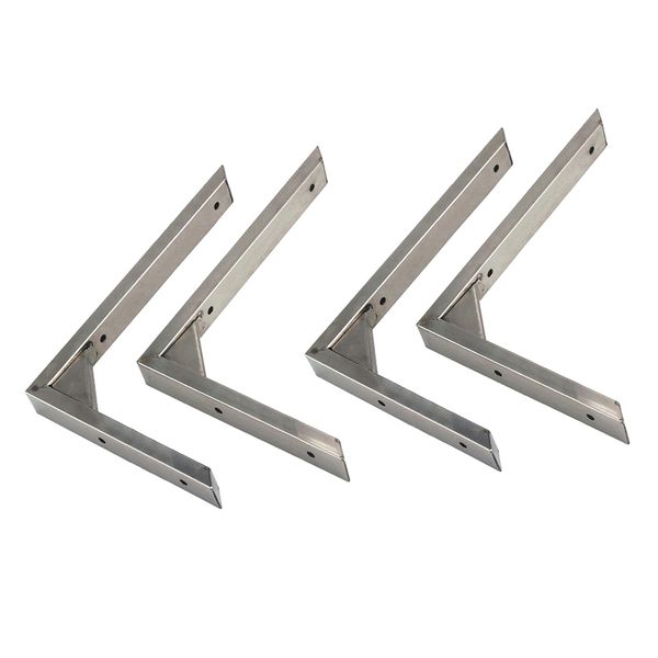 

4pcs l-shaped shelve folding shelf brackets for bedroom bathroom 12 inch