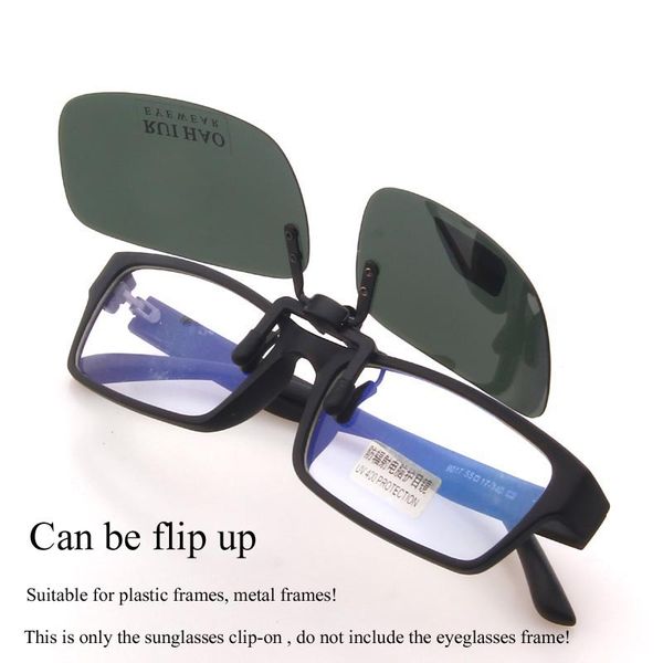 

rui hao eyewear brand sunglasses clip on 4 color rectangle polarized sun glasses driving eyeglasses clip o'n sunglasses, White;black