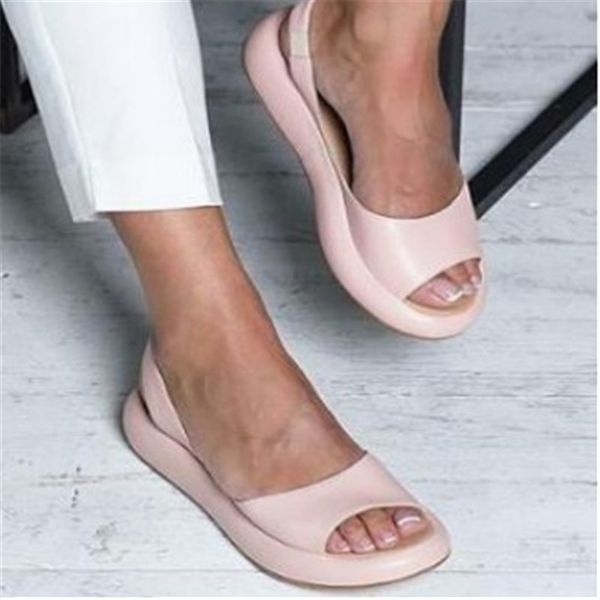 

vogue women sandals flip flops summer fashion rome slip-on breathable non-slip shoes woman slides solid casual female, Black