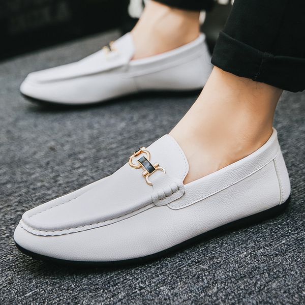 

luxury men casual shoes mens loafers spring/autumn 2019 fashion sneakers oxfords solid espadrilles slip-on low cut shoes man, Black