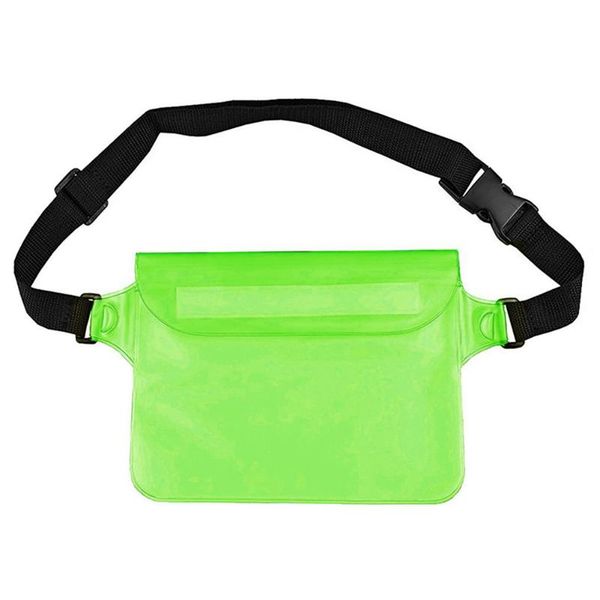 

waterproof outdoor protect phone beach dry diving swimming waist bag adjustable straps pvc hiking boating kayaking