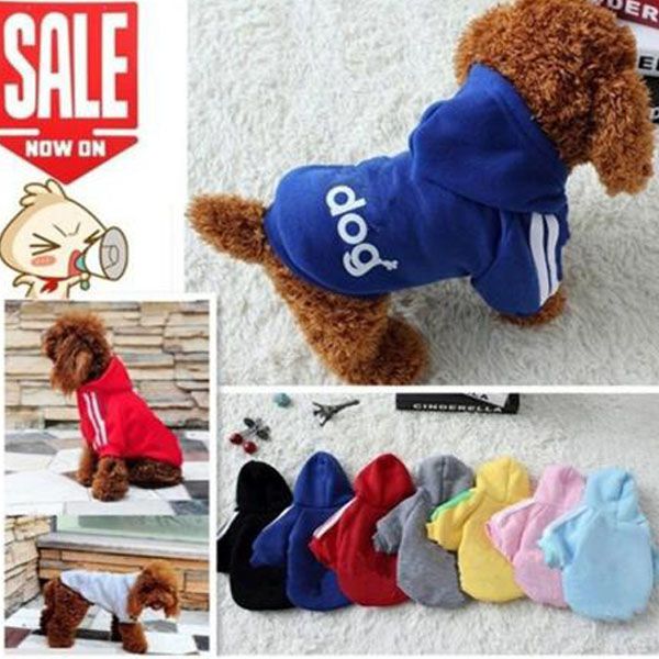 

New Dog Hoodies Pet Clothes Winter Coat For Small Dogs Sweater shirt Warm Sweater Puppy Outfits Fashion Teddy Soft Hood Apparel