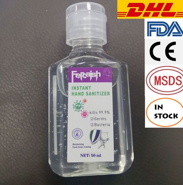 

50 мл путешествия размер натуральный мини-микроб x антибактериальный 75% спирт дезинфицирующее средство для рук гель насос навальный спирт d