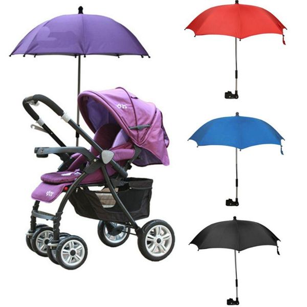 

newborn baby stroller umbrella accessory waterproof adjustable umbrella kids child sunshade parasol folding for pram