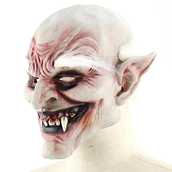

2018 new costume horn mask white-browed old demon halloween horror devil mask vampire haunted house evil killer