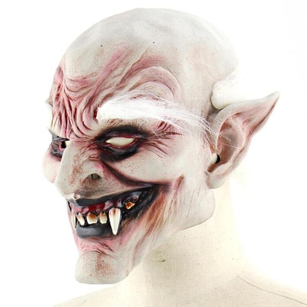 

2018 new costume horn mask white-browed old demon halloween horror devil mask vampire haunted house evil killer