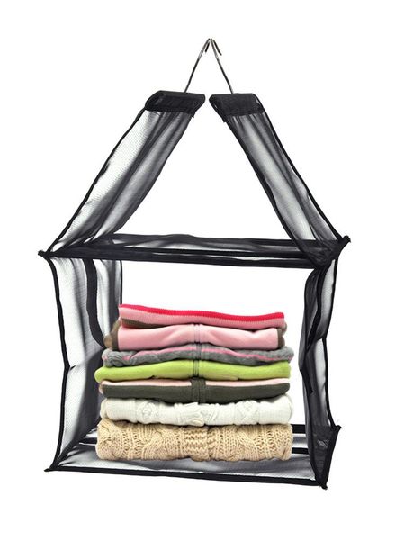 

handbag hanging organizer dust-proof 1 layers folding shelf bag wardrobe closet storage bag for purse clutch sundry
