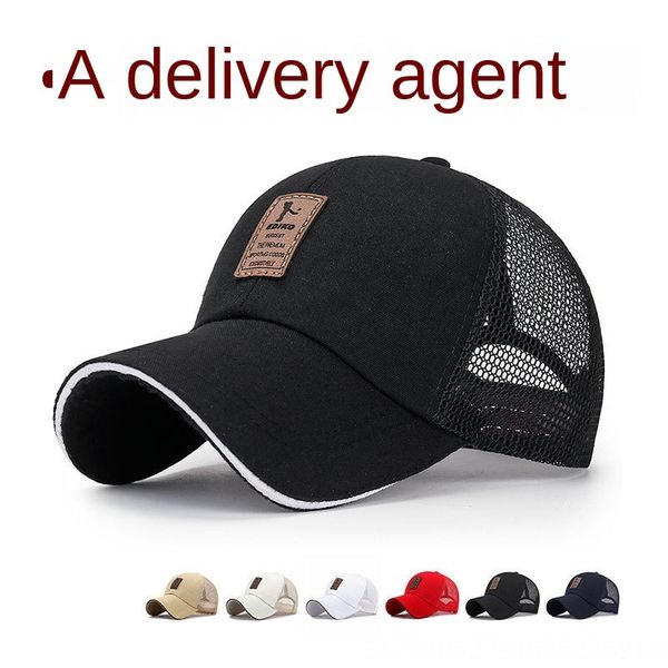 

casual breathable shade net men's baseball cap sun hat winning bid simple sunscreen baseball cap low-cost running quantity sun hat, Blue;gray
