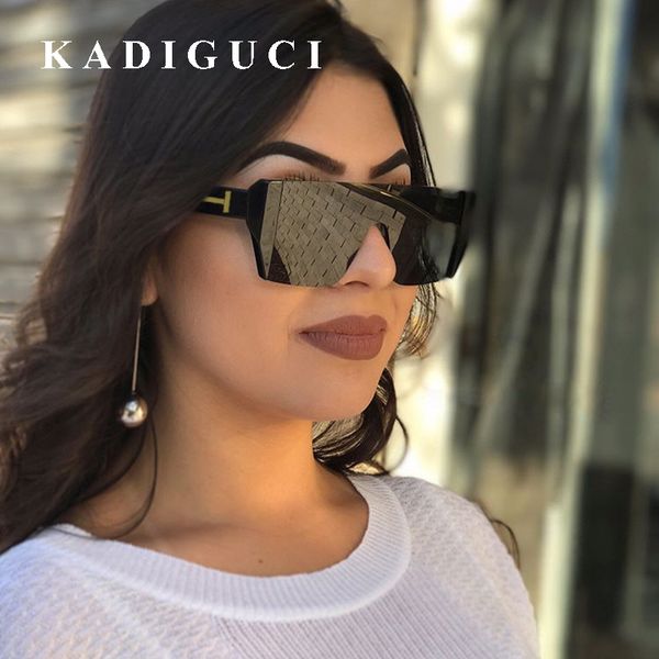 

kadiguci new fashion square женские солнцезащитные очки бренда дизайнер vintage rimless солнцезащитные очки личность женщина очки k365, White;black