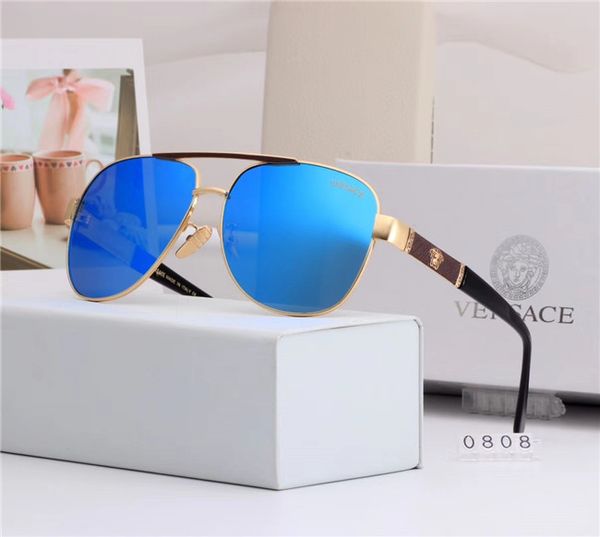 

polorized color film ellipse glasses designer sunglasses luxury sunglasses brand for mens womens goggles glasses uv400 7colors with box-gqh, White;black