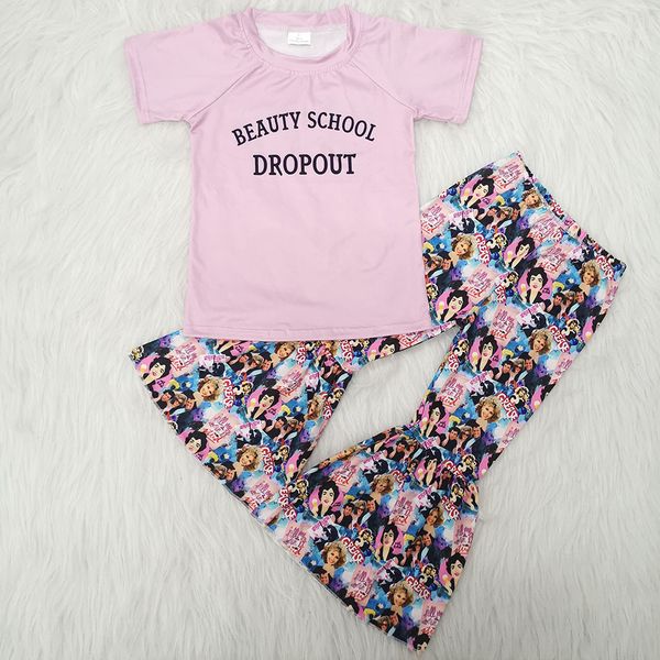 

sell pink beautiful school fashion shirt and pants outfits t200526, White