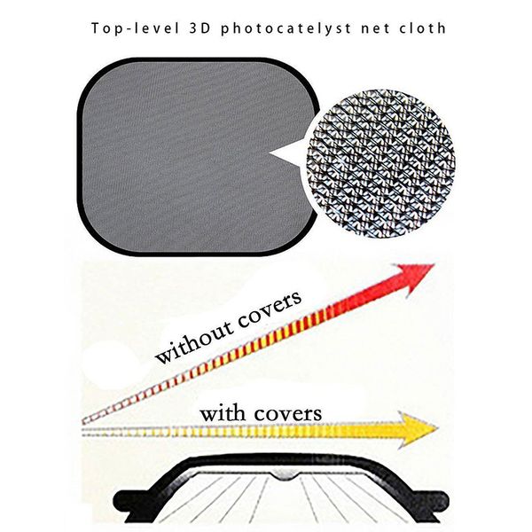 

5*car side rear window screen sun shade mesh cover windshield sunshade visor kit