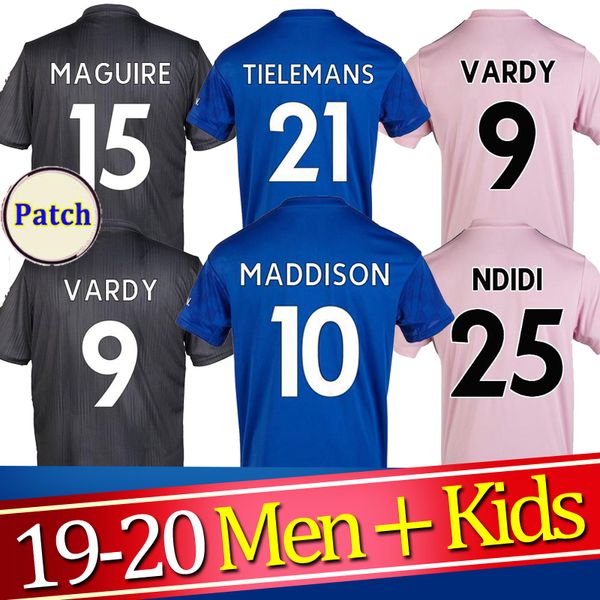 

leicester soccer jersey 19 20 football shirt city 2019 2020 vardy maguire camiseta de fútbol ndidi camisa de futebol maddison maillot 00, Black;yellow