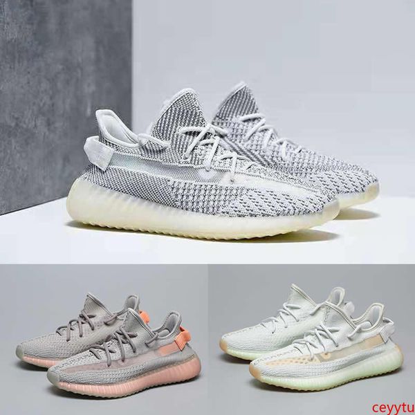 

статические версии v2 мужские кроссовки синего оттенка тройной зебре разводят дизайнер обуви унисекс белый трейнеры масло кунжутное женские