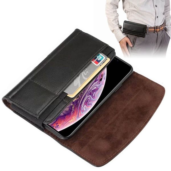 

universal sheepskin texture mens waist pack belt clip bag for iphone xs max xs 8 7 pouch holster case cover for samsung xiaomi
