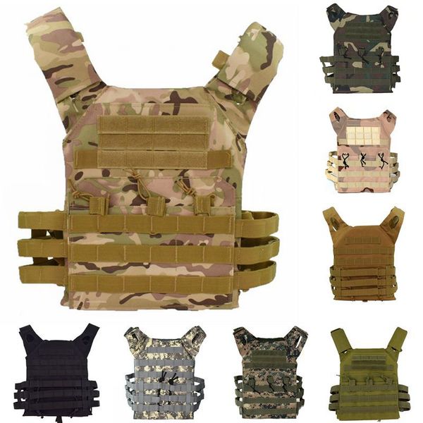 

tactical jpc plate carrier 600d molle vest gear army combat body armor hunting vest protective, Camo