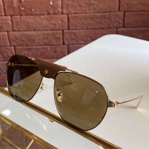 

gold metal frame pilot sunglasses 0166s shades des lunettes de soleil men sunglasses uv400 prodection with box, White;black