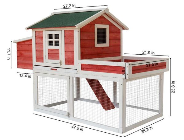 

factory directly sale easy clean outdoor wooden pet cage chicken coop hen house