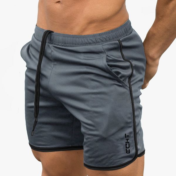 

summer men running shorts sports fitness short pants quick dry gym slim shorts, White;black