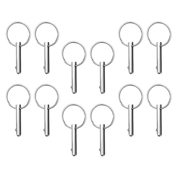 

12 pieces stainless steel boat bimini deck hinge quick release ball pins