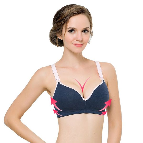 

breastfeeding cotton maternity nursing bra sleep bras nursing pregnant women soutien gorge allaitement underwear, White