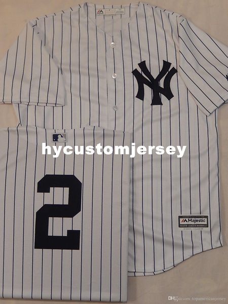 

custom new york #2 derek jeter sewn cool base baseball jersey wht p/s new mens stitched jerseys big and tall size xs-6xl for sale, Black;blue