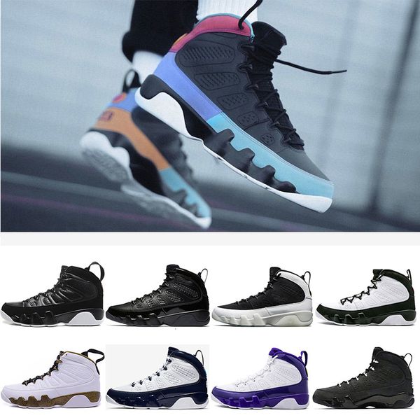

2019 men basketball shoes 9s dream it,do it unc la bred space jam tour yellow anthracite trainers sports trainers sneaker size 7-13