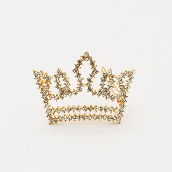 

crown brooches pins crystal brooch pins for women fashion jewelry christmas brooches exquisite crown brooch, Golden;silver