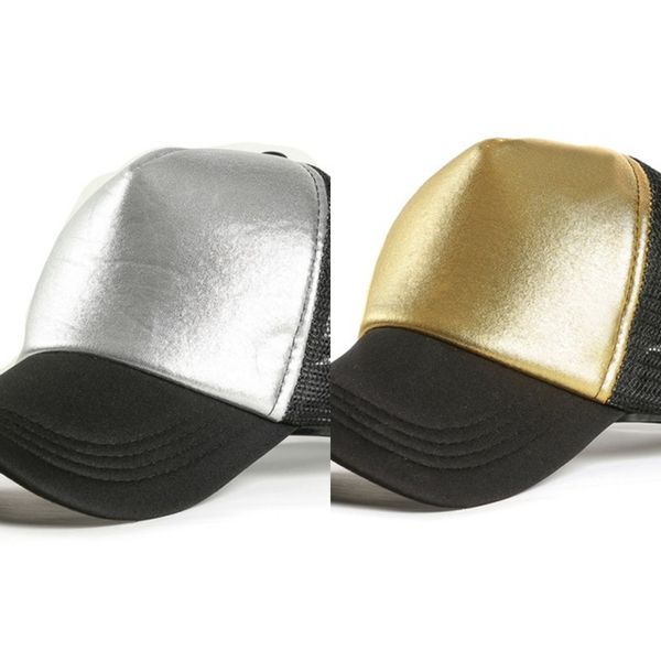 

fashion baseball caps women girl glitter ponytail baseball cap bronzing silver bright face summer sun caps mesh outdoor hat, Blue;gray