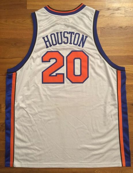 Kolej Basketbol Formaları Retro Vintage # 20 Allan Houston Jersey Erkek Dikişli Örgü Kumaşlar Beyaz Mavi Gerileme Özel Yapılan Boyut S-5XL