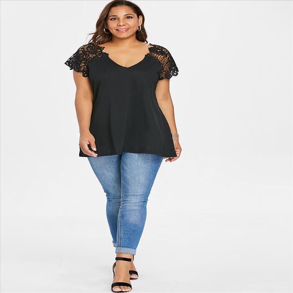 

women's short-sleeve for women women's lace short-sleeve t-shirt lace t-shirt for women, White