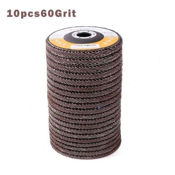 

sanding disc 10 pcs 100mm flap sanding discs 40/60/80/120 grit grinding wheels blades angle grinder