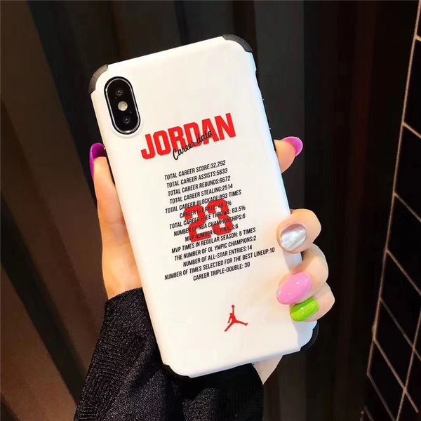 

one piece luxury phone case for iphone 6s 7 8plus xr xs fashion basketball star with anti-fall designer phone case back cover